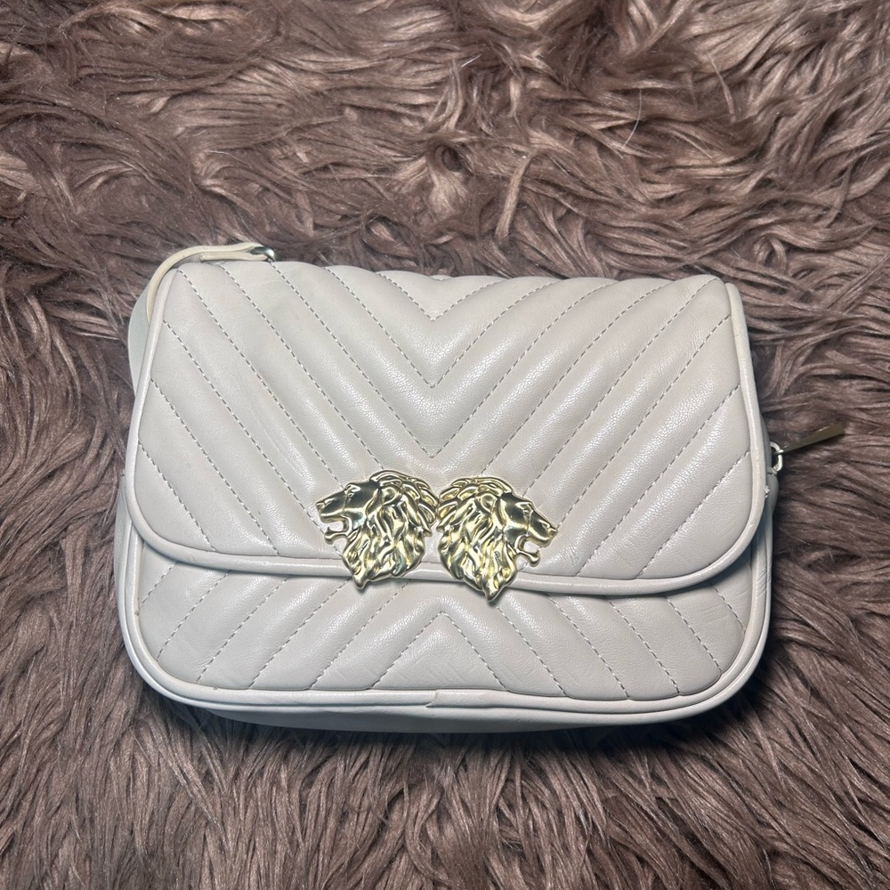 Zara Elegant White Quilted Bag